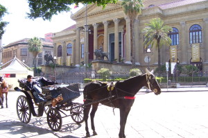 Horse carriage in Palermo